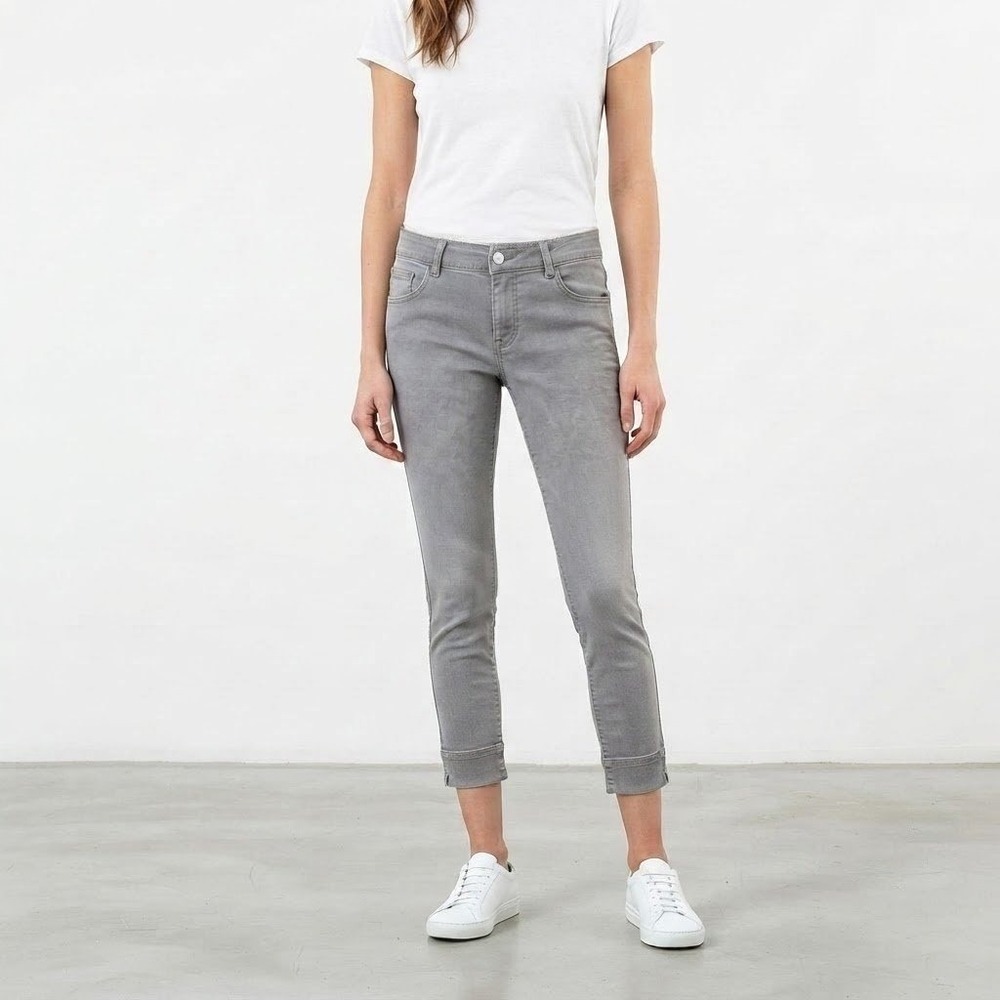 Free People Skinny Jeans Womens 26 Gray Pull On Stretch Crop 29W 24.5L Jeggings